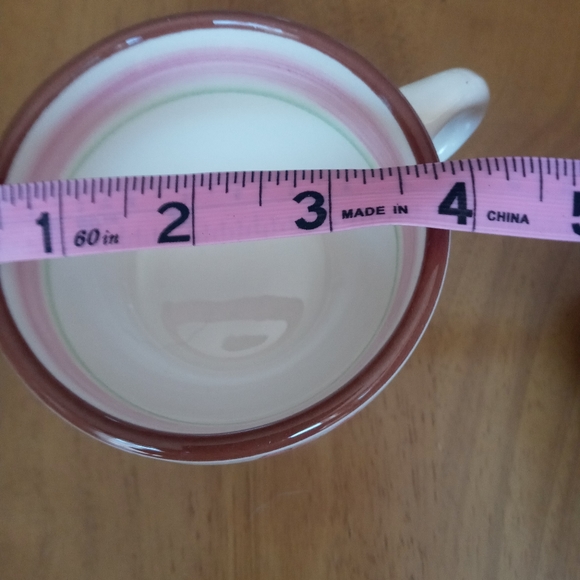 Strangl Pottery cups/ mugs (pair) Wild Rose - Picture 4 of 8